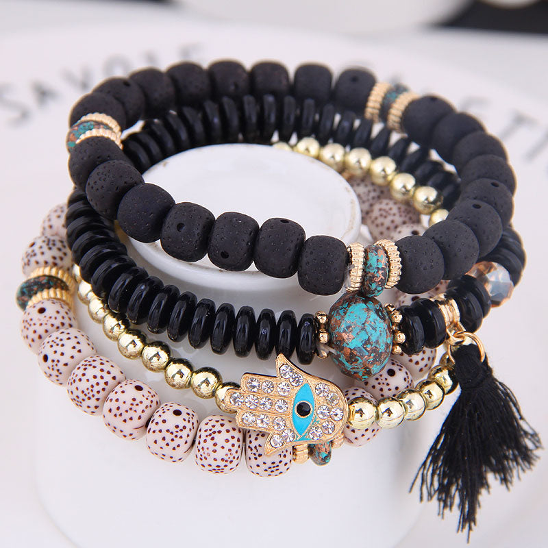 Lava Stone bracelet set For Women